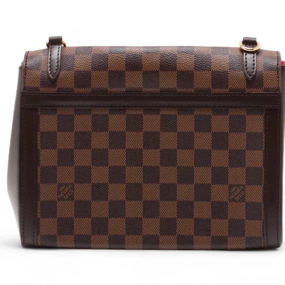 ‼️RARE❤️Louis Vuitton Damier Ebene shoulder bag studded LV handbag LV trunk bag - Picture 15 of 17